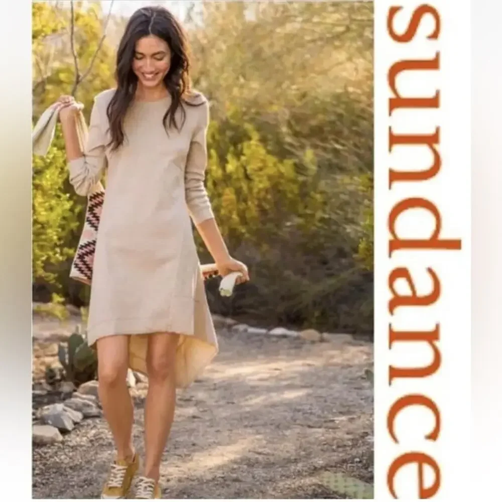 Sundance Thea Thermal Lagenlook Asymmetrical Mini Dress - Size M